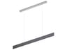 After-8 1-Light Slate Gray Linear Island Pendant