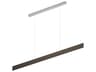 After-8 1-Light Champagne Brown Linear Island Pendant