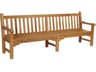 Glenham Bench - Natural Teak - 93"