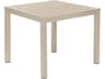 Aura Dining Table Champagne Powder-Coated Aluminum