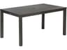 Aura Dining Table Graphite Powder-Coated Aluminum 57"W x 35"D x 29"H