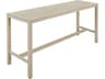 Aura Bar Table Champagne Powder-Coated Aluminum 79"W x 28"D x 41"H