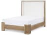 Atlas Soft Glow Oak Wood Queen Platform Bed