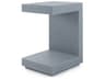 Rectangular Wood Winter Gray End Table