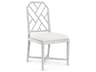 Jardin Mahogany Wood Gray Upholstered Side Dining Chair