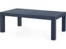 Rectangular Wood Deep Navy Coffee Table