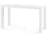 Rectangular Wood Chiffon White Console Table