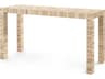 Rectangular Wood Papyrus Console Table