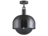 Forked 1-Light Gun Metal Gunmetal Semi Flush Mount