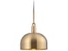 Forked 1-Light Brass Pendant