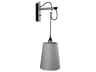 Hooked 1-Light Steel Wall Sconce