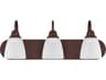 Trenton 3-Light Bronze Glass Vanity Light