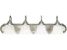 4-Light Matte Nickel Glass Vanity Light