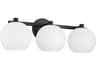 Ansley 3-Light Matte Black Vanity Light