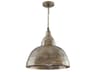 Sedona 1-Light Oxidized Nickel Bell Pendant