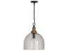 1-Light Grey Wash And Dark Pewter Dome Pendant