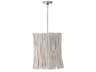Cara 4-Light Brushed Pewter Gray Cylinder Chandelier