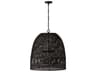 Naomi 3-Light Matte Black Dome Pendant