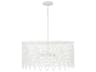 Pheobe 4-Light Matte White Drum Pendant