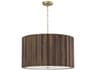Cody 4-light Matte Brass Round Pendant