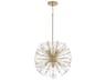 Emelie 8-light Matte Brass Geometric Sputnik Pendant