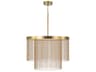 Rae 2-light Aged Brass Pendant