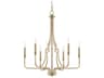 Dawson 6-Light Aged Brass Candelabra Chandelier