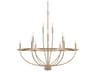Greyson 12-Light Aged Brass Candelabra Chandelier