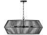 Kaiya 6-Light Matte Black Drum Chandelier