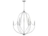Madison 9-Light Brushed Nickel Candelabra Chandelier