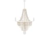 Carissa 8-Light Organic White Candelabra Chandelier