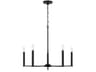 Portman 5-Light Matte Black Candelabra Chandelier