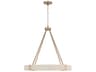 Delaney 4-Light Matte Brass Candelabra Round Chandelier