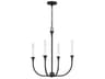 Decklan 4-Light Black Iron Candelabra Chandelier