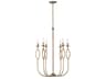 Cohen 6-Light Mystic Luster Brass Candelabra Chandelier