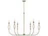Cohen 6-Light Mystic Luster Brass Candelabra Chandelier