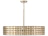 Eliana 4-Light Champagne Brass Drum Chandelier