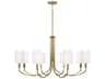 Adrian 8-light Aged Brass Chandelier