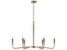 Savari 6-light Artisan Gold Candelabra Chandelier