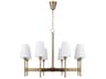 Leland 8-light Aged Brass Candelabra Chandelier