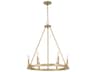 Pearson 6-Light Aged Brass Candelabra Round Chandelier