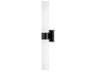 Sutton 2-Light Matte Black Wall Sconce