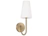 Averitt 1-Light Aged Brass Wall Sconce