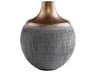 Charcoal Grey Bronze Osiris Vase