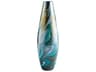 Multi Colored Blue Chalcedony Vase