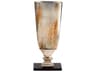Nickel Verdi Platinum Glass Chalice Vase