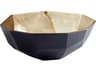 Matt Black Gold Radia Decorative Bowl