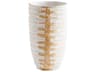 White Gold Luxe Vase