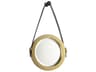 Venster Antique Brass Round Wall Mirror