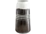 Borneo Black / White 14" High Vase